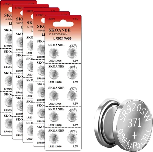 Vista 7 de SKOANBE 10 unids 1.5 V 371 370 SR920SW LR921 AG6 botón de la célula de la moneda de la batería del reloj