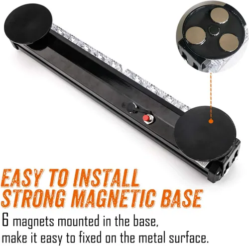 Vista 6 de LE-JX - Barra de luces color ámbar de emergencia con batería inalámbrica