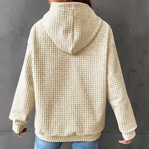 Vista 2 de Sudaderas con capucha de gran tamaño para mujer, suéter de vellón de otoño, casual, cómodo, trajes de moda Y2K 2023