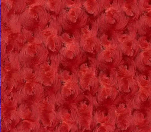 Vista 3 de Tela Minky Rosebud de 58 pulgadas de ancho vendido por The Yard (rosa intenso)