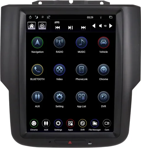 LINKSWELL - Radio de coche para Dodge RAM 2014-2018 camiones 1500 2500 3500 Android reemplazo estéreo de coche estilo T 10.4 pulgadas pantalla