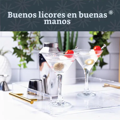 Vista 2 de Vikko Juego de 12 Copas de Martini, Copas de Cóctel de 5.2 Onzas con Tallo, Elegantes Copas Cosmopolitan para Martinis y Cócteles, Aptas