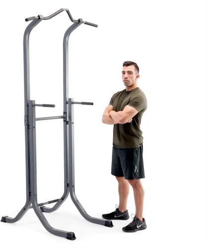 Vista 2 de Marcy Power Tower - Estación de inmersión multifuncional para gimnasio en casa para entrenamiento de fuerza TC-5580