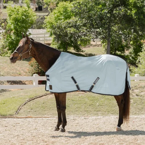 Equinavia Gard - Sábana para mosca, construcción de nailon duradero, cobertura extendida, azul claro, 69 pulgadas