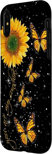 Vista 6 de You are My Sunshine Vintage Sunflower and Monarch Butterfly Case for iPhone 17