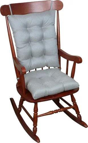 Vista 8 de Klear Vu Omega - Juego de cojines para silla mecedora antideslizante, ensamblado en EE. UU., acolchado grueso y diseño capitoné, incluye cojín