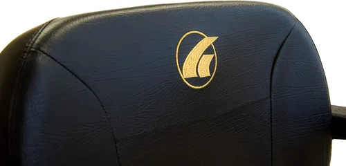 Vista 8 de Golden Technologies New LiteRider Envy Silla de ruedas eléctrica, color rojo, asiento de 20 pulgadas