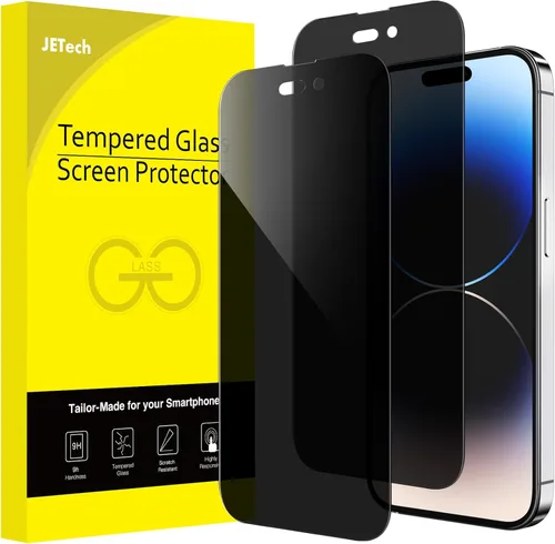 Vista 18 de JETech Protector de pantalla de cobertura completa de privacidad para iPhone 12 Pro Max de 6.7 pulgadas, película de vidrio templado antiespía
