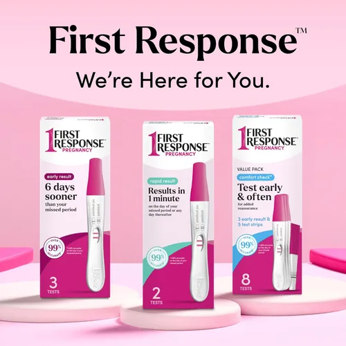 Vista 10 de First Response Prueba de embarazo de resultado rápido, paquete de 2