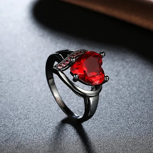 Vista 6 de Anillos de compromiso para mujer, anillos de compromiso AAA+ con circonita cúbica para ella, anillo de aniversario de boda, regalo romántico