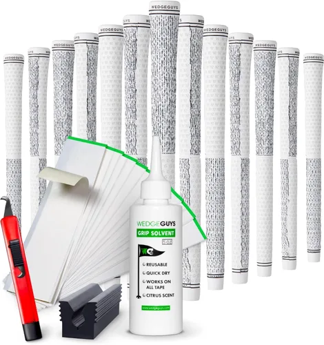 Vista 13 de Wedge Guys DC Tour Golf Grips Kit – 4 zonas de agarre para una comodidad y control supremos – Reemplazo de empuñaduras para palos de golf