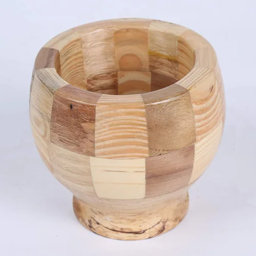 Vista 9 de Maja de madera, mini cuenco de molienda de madera y maja Set de picadora de ajo, triturador de especias, herramienta de cocina