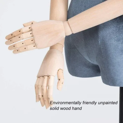 Vista 3 de Mannequin Display Stand Female Dressmaker Dummies Show Chest Height-Adjustable Tripod Base for Costume Jewelry Display Stand Dress