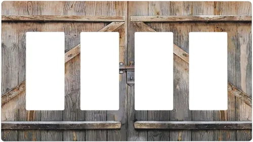 Vista 49 de Taupe Beige Marrón Gris Abstracto Arte 1-Banda Interruptor de Luz Doble de Recepción Placa de Pared Toma Cubiertas Eléctricas Decorativas Modernas