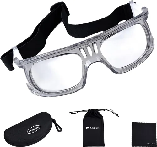 Vista 8 de Andux Gafas de deporte unisex anti vaho para baloncesto, lacrosse, entrenamiento ocular LQYJ-01