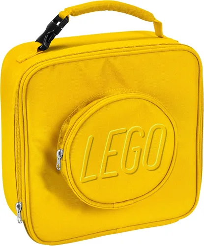 Vista 33 de Bolsa de almuerzo LEGO, duradera y aislada, con bolsillo de malla y compartimento con cremallera, perfecta para comidas sobre la marcha, negra