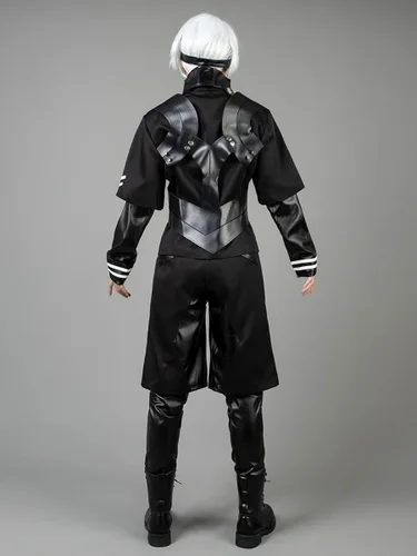 Vista 2 de Cosfun Disfraz de cosplay Kaneki para hombre, uniforme completo mp002708