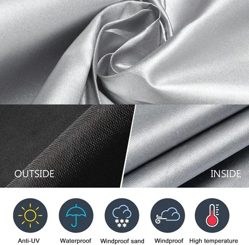 Vista 3 de LBTING Cubierta para hoguera, cubierta de 22 pulgadas para hoguera redonda de 18 a 22 pulgadas, impermeable, resistente al viento, a prueba