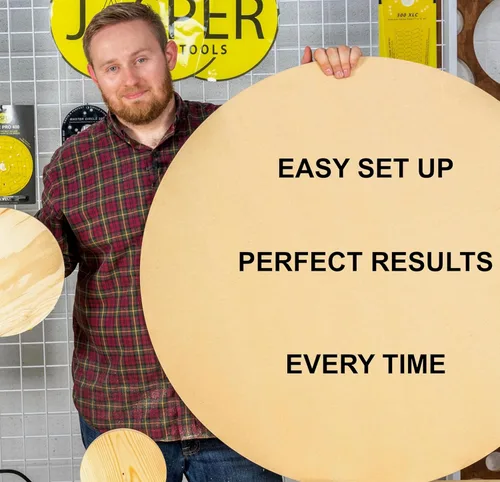Vista 3 de Jasper 390 PRO Router Circle Cutter Jig – Corta 184 círculos perfectos de 7 a 52¾ pulgadas – Construido para enrutadores compactos, recortados e