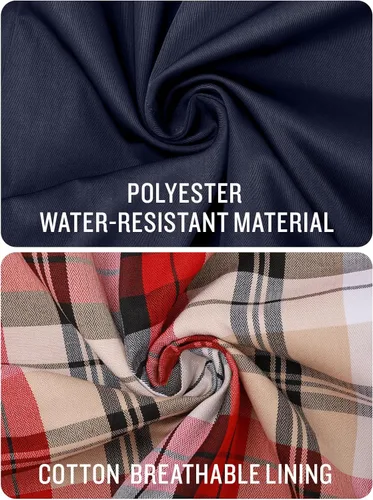 Vista 4 de SaphiRose Gabardina impermeable para mujer con doble botonadura larga con capucha extraíble