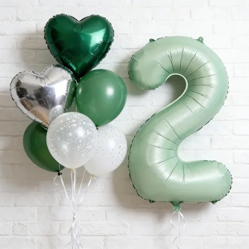 Vista 222 de Globos de 40 pulgadas con números de caramelo, papel de aluminio de helio, globos de látex de Mylar para fiesta de cumpleaños, decoración digital 0