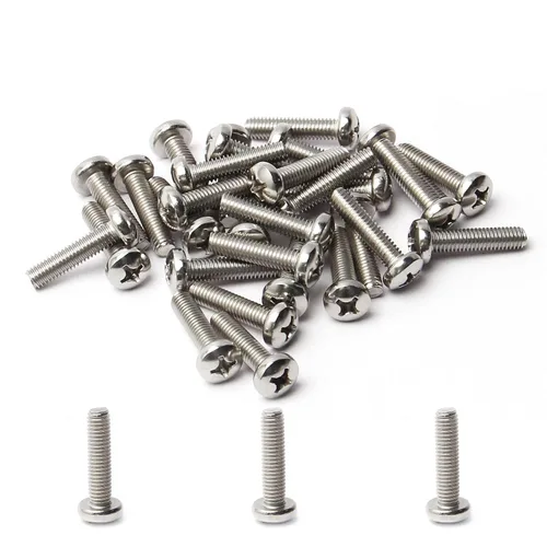 Vista 73 de MroMax 50 tornillos de máquina Phillips de cabeza plana M5 x 0.315 in, acero inoxidable 304 18-8, rosca completa, tornillos de cabeza cruzada gris