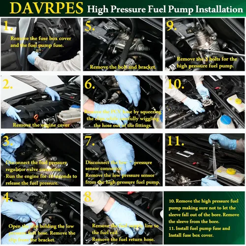 Vista 7 de Bomba de combustible de alta presión PE22-20-3F0 para Mazda 3 2.0L L4 2014-2018, para Mazda CX-3 2.0L L4 2016-2018 Reemplazar