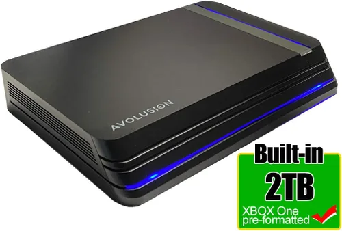 Vista 2 de Avolusion HDDGear Pro X 2TB USB 3.0 Disco duro externo para juegos (preformateado para Xbox One X, S, original)