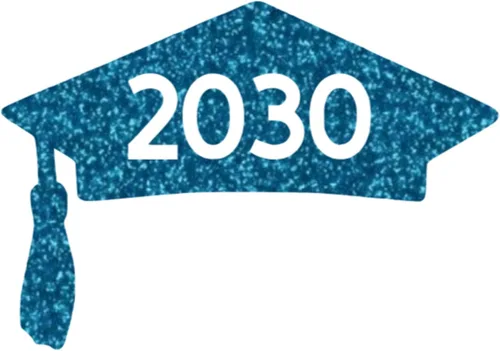 Vista 12 de Class of 2030 Graduation Cap Decal, Graduation T Shirt Transfer, DIY Graduate Shirt Patch, Grad Tshirt Sticker, HTV Vinyl Applique, Pick