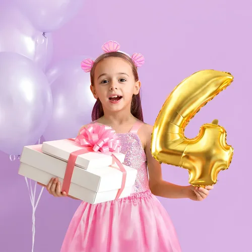 Vista 7 de Jeowoqao Disfraz de princesa de sirena, ropa de juego de simulación para niñas, regalo de 13 piezas, disfraz de princesa para niñas pequeñas de 3