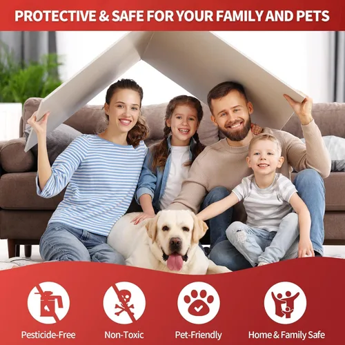 Vista 7 de Trampas para ratones LULUCATCH, paquete de 12 trampas adhesivas pre-cebadas para interiores para el hogar, almohadillas adhesivas a granel plegables