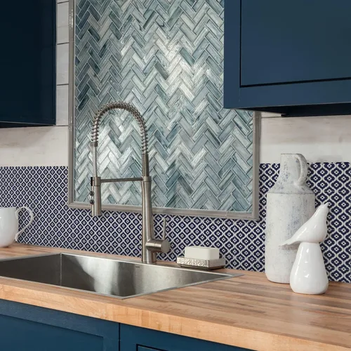 Vista 5 de Alwayspon Adhesivos de transferencia de azulejos de vinilo esmerilado para despegar y pegar, calcomanías autoadhesivas para azulejos de pared