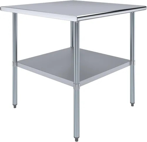 Vista 69 de Mesa de trabajo de acero inoxidable, mesa de metal