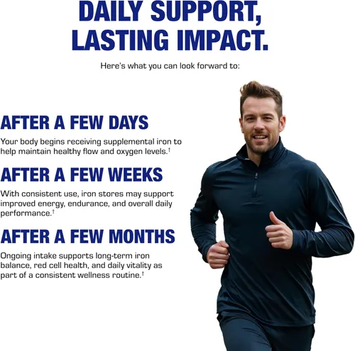 Vista 6 de Suplemento de hierro de liberación lenta con vitamina C, hierro suave de alta absorción con vitamina C para mujeres con complejo de metilo B