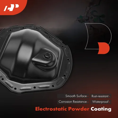 Vista 6 de A-Premium Cubierta del diferencial trasero compatible con Ring Gear de 11.5 pulgadas - 2001-2018 - Chevy Silverado 2500 HD 3500 y GMC Sierra 2500
