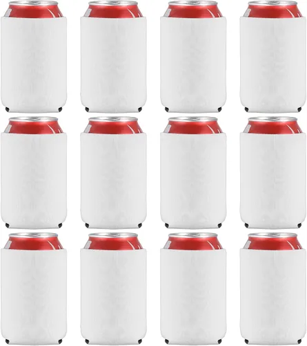 Vista 22 de Fundas enfriadoras de latas delgadas personalizadas a granel, soporte de botella de neopreno aislado con logotipo, imagen, texto para boda
