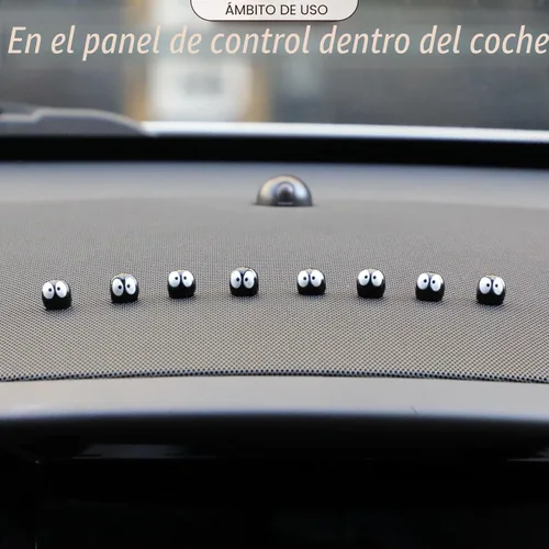 Vista 5 de RAPUDA Lindos Duendes de Hollín, 35 Piezas de Accesorios de Decoración Interior Automotriz para Espejo Retrovisor y Tablero del Coche, Linda