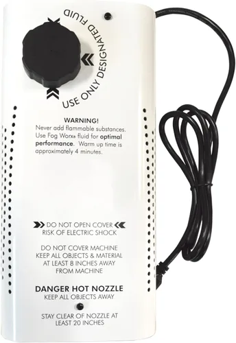 Vista 8 de Fog Worx Máquina de niebla profesional de 700 W, incluye control remoto con cable de 9 pies, control remoto inalámbrico, soporte para colgar