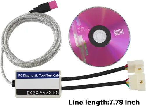 Vista 4 de SINOCMP Herramienta de diagnóstico de PC DR.ZX para Hitachi EX-2 EX-3 EX-5 ZX-5A ZX-5G Series Excavator Test Cable & CD