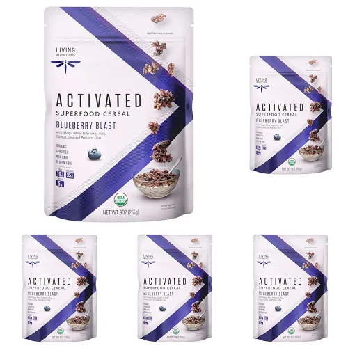 Vista 12 de Living Intentions cereal súper alimento, banana cáñamo, con Probióticos, 9 onzas