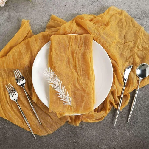 Vista 18 de Efavormart - Paquete de 5 servilletas de gasa de algodón de 24 x 19 pulgadas, color beige