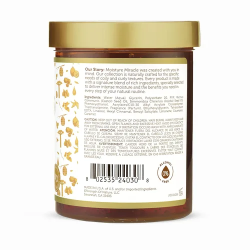 Vista 5 de African Pride Moisture Miracle Protect & Hold Max Hold Gel para el cabello (3 unidades), para rizos y rizos naturales, 18 onzas