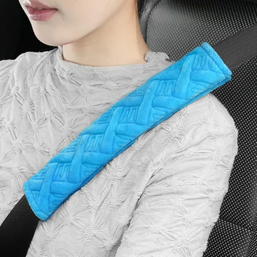 Vista 10 de JUSTTOP - Juego de 2 almohadillas universales para cinturón de seguridad de auto para una conducción más cómoda, fundas para correa de hombro