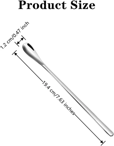 Vista 2 de Cuchara de comida para reptiles, accesorios duraderos para Gecko, polvo de reptil, mezcla de frutas, cuchara de alimentación de alimentos