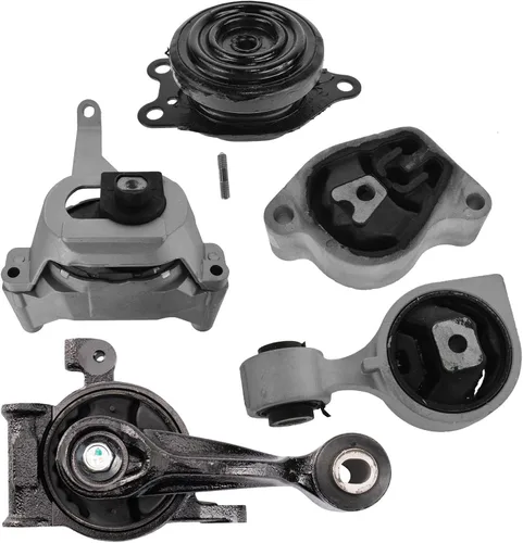 Vista 128 de TRQ Kit de montaje de motor de transmisión de motor de 5 piezas compatible con Ford Five Hundred Montego 6sp Auto AT 2005 - 2007