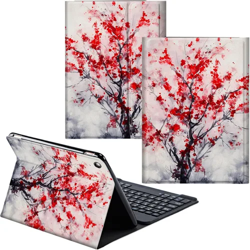 Vista 123 de Para Samsung Galaxy Tab S6 Lite Funda 2022/2020 Teclado Inalámbrico Desmontable Y Cubierta De Soporte De Cuero PU Funda Protectora Para Samsung