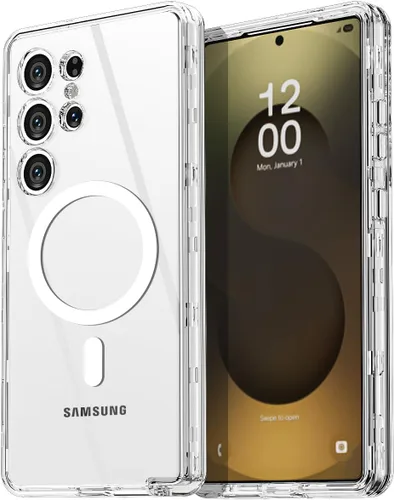 Vista 19 de AICase para Samsung Galaxy S24 Ultra (6.8 pulgadas) con protector de pantalla de vidrio, resistente protección contra caídas de cuerpo completo