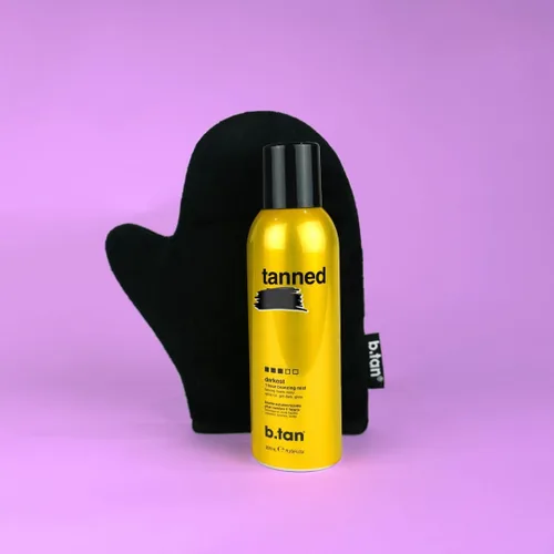 Vista 8 de b.tan Spray Bronceador Autobronceador Rápido, 1 hora de bronceado sin sol en aerosol, sin olor a bronceado falso, brillo bronceado oscuro