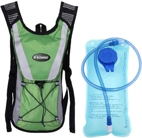 Vista 15 de Monvecle - Mochila de agua con vejiga para andar en bicicleta /Senderismo, escalar + 2L Bolsa de hidratación