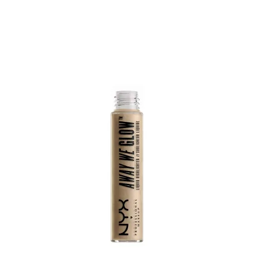 Vista 2 de NYX Professional Makeup Away We Glow - Resaltador líquido, halo diurno, 0.22 onzas líquidas